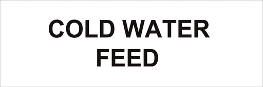 Pipeline Marking Label - COLD WATER FEED