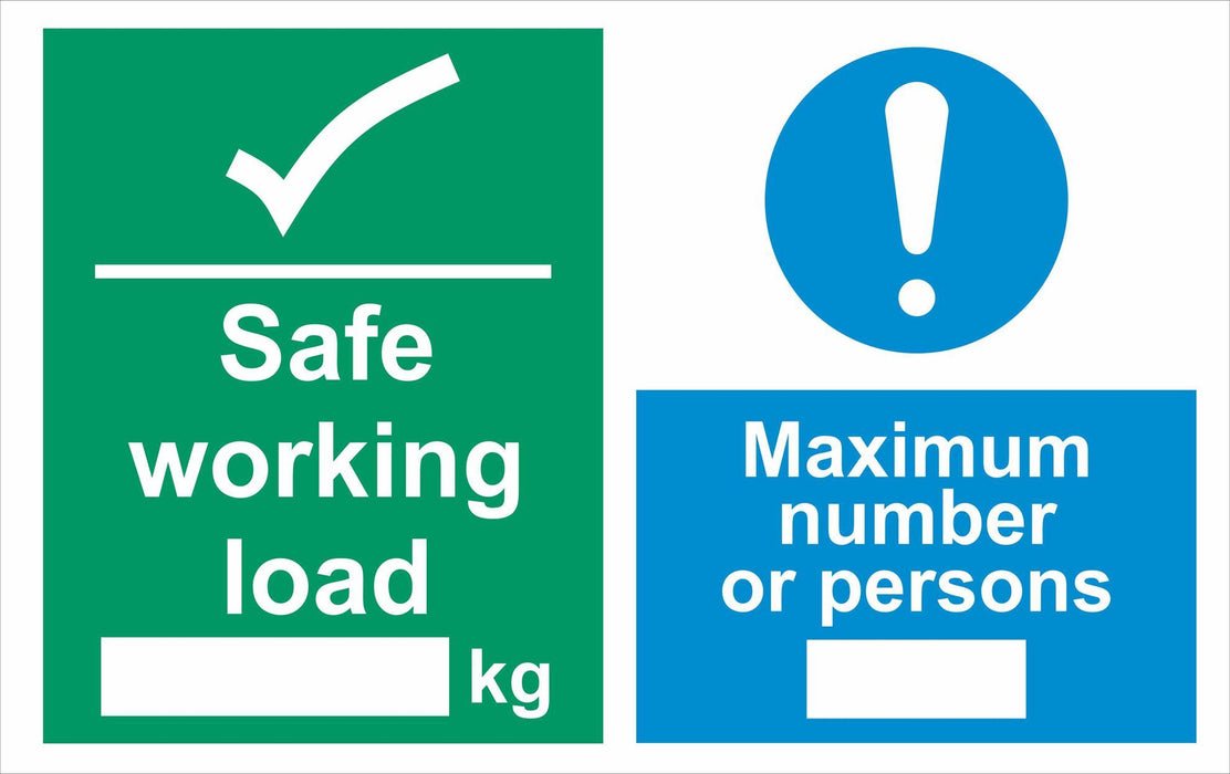 Safe Load Label Safe working load — Sign Services UK