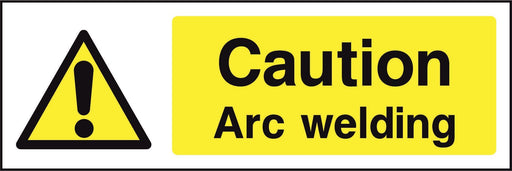 Caution Arc welding