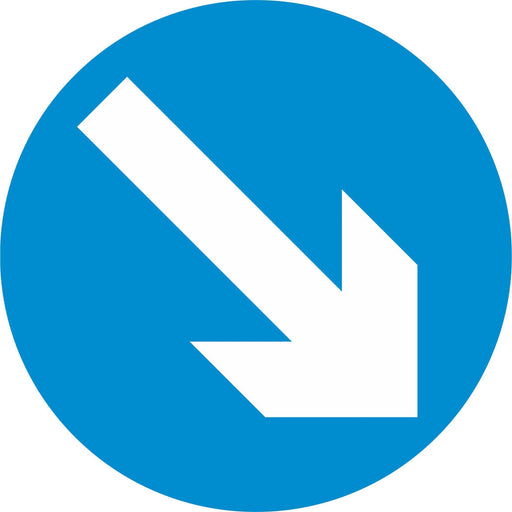 Keep Right - Road Traffic Sign