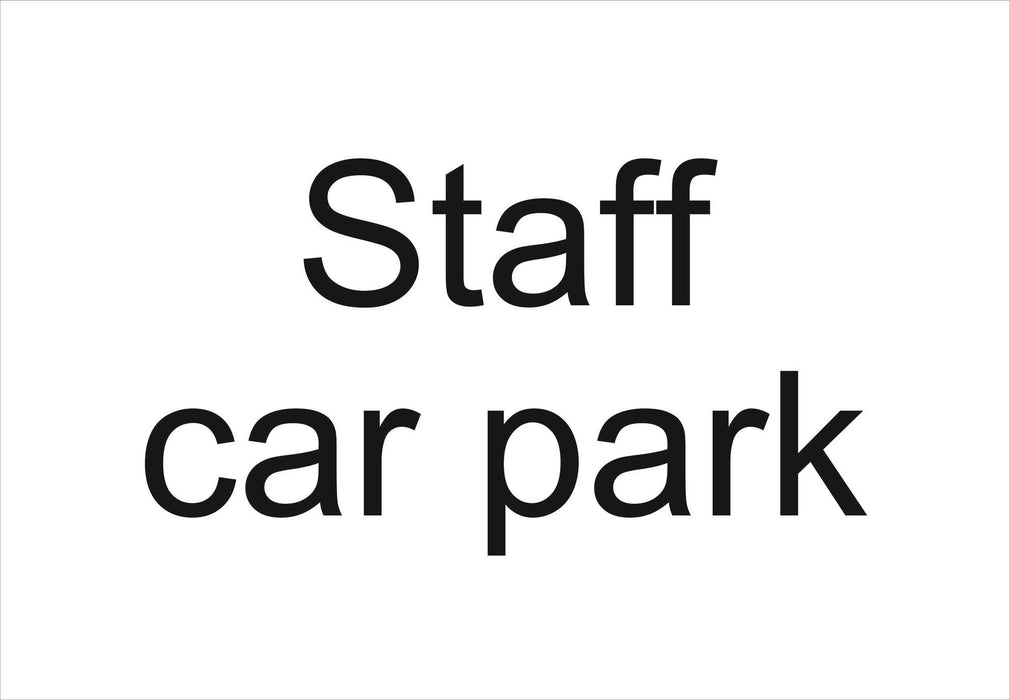 Staff car park