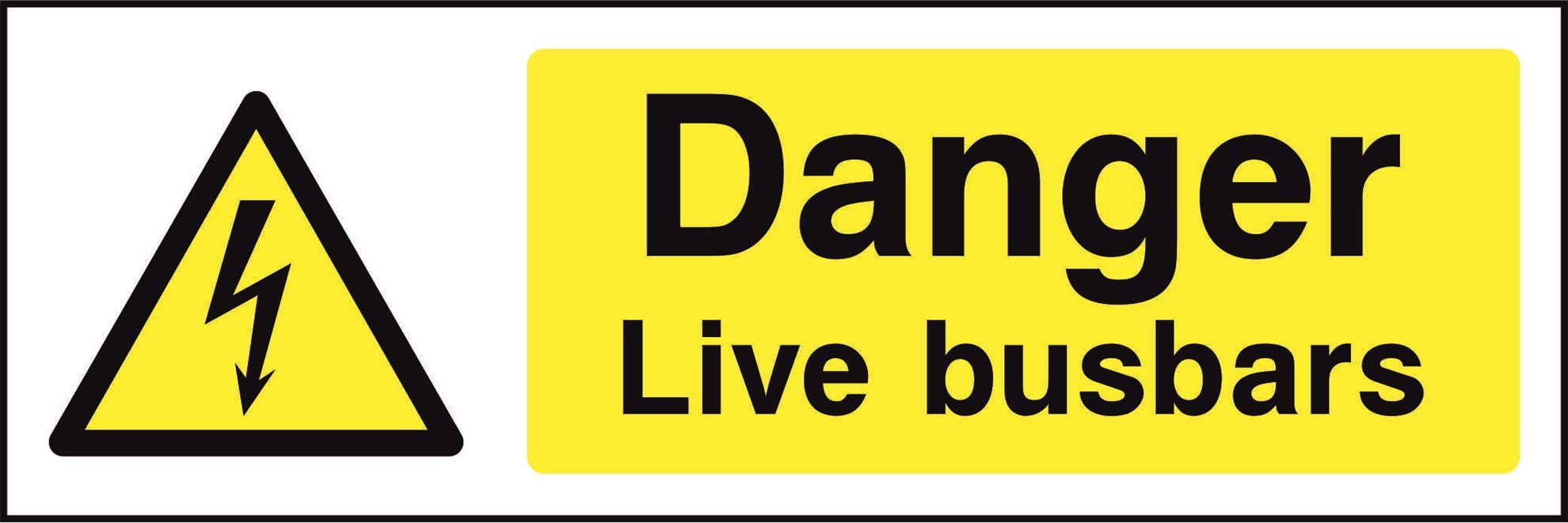 Danger Live busbars