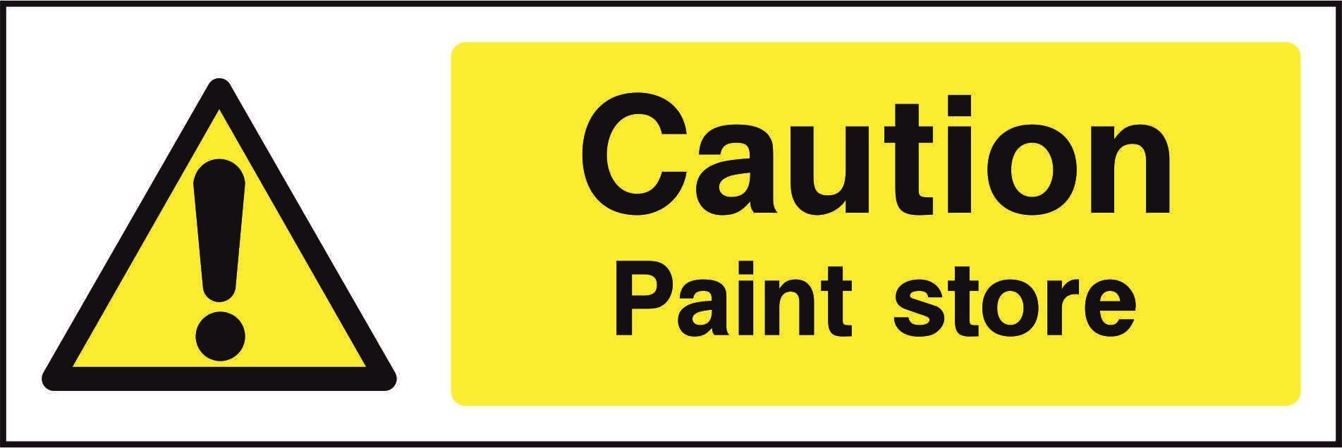 Caution Paint store