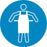 Use protective apron - Symbol sticker sheet supplied as per image shown