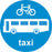 Buses Cycles and Taxis only - Road Traffic Sign