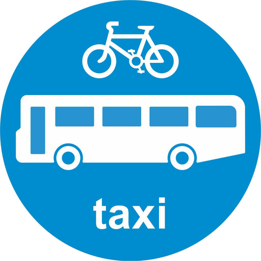 Buses Cycles and Taxis only - Road Traffic Sign