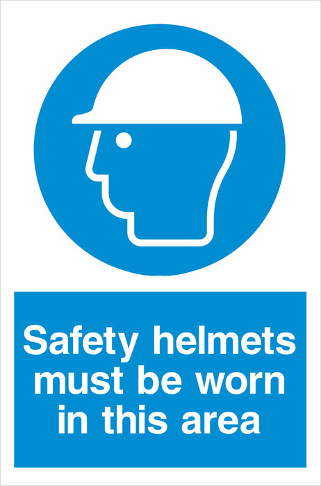 Safety helmets must be worn in this area