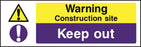 Warning Construction site