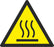Warning Hot surface - Symbol sticker sheet