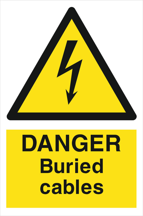 DANGER Buried cables