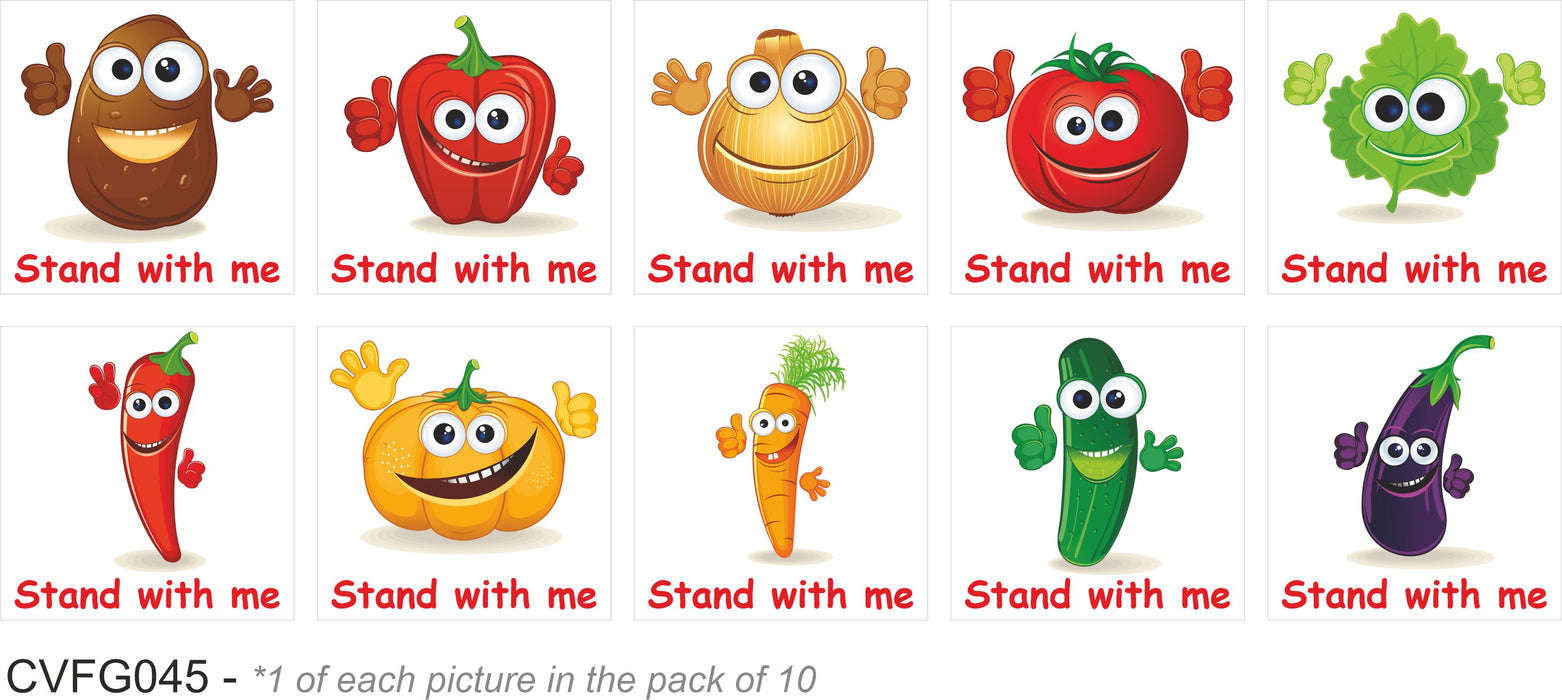 PACK OF 10 SCHOOL FLOOR STICKERS STAND WITH ME- COVID 19 SOCIAL DISTANCING