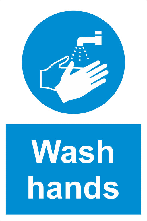 WASH HANDS - COVID 19 SOCIAL DISTANCING SIGNS