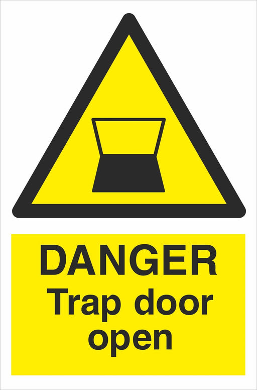 DANGER Trap door open
