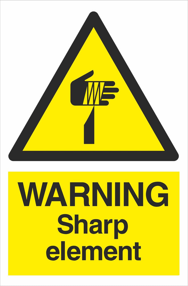 WARNING Sharp element