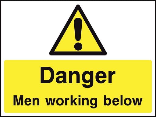 Danger Men working below