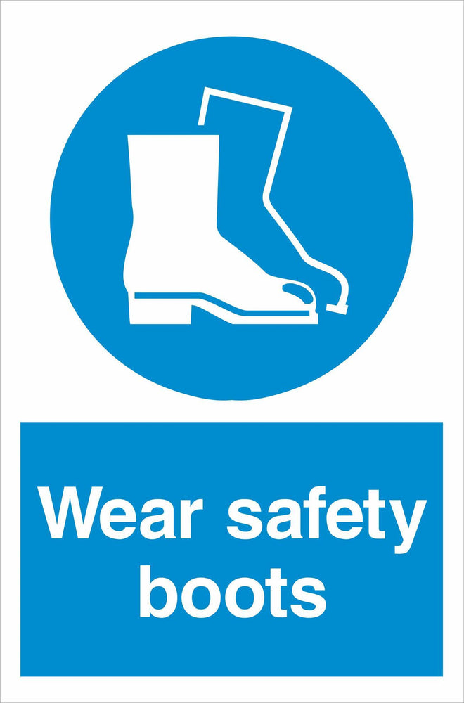 Wear safety boots