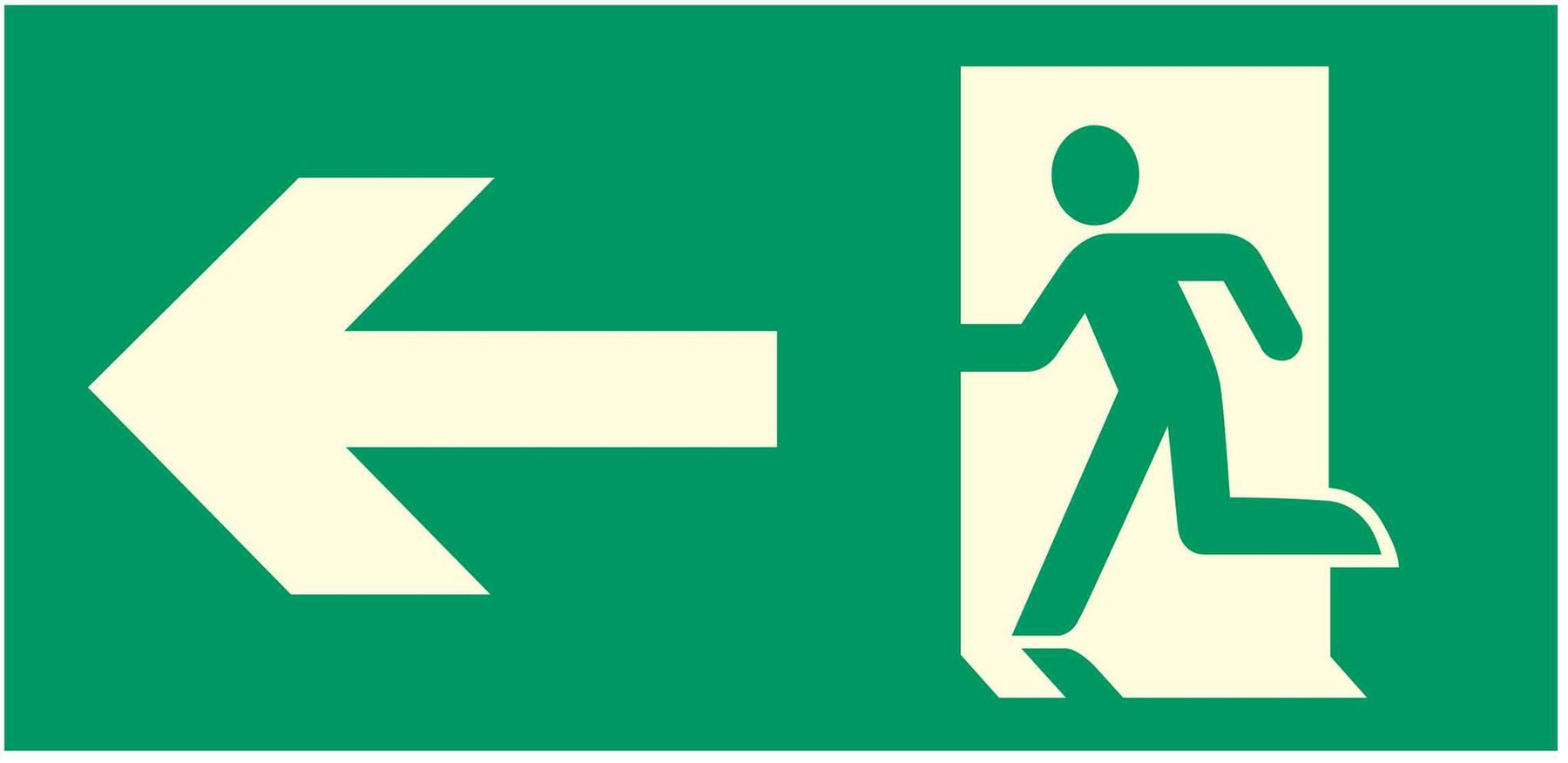 Emergency Escape - Running Man Left - Left Arrow
