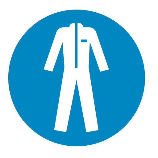 Wear protective clothing - Symbol sticker sheet supplied as per image shown