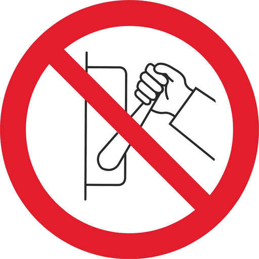 Do not switch off - Symbol sticker sheet