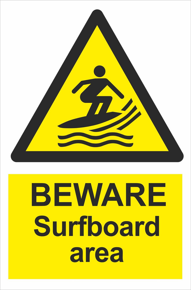 BEWARE Surboard area