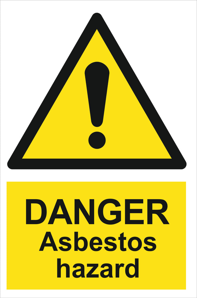 DANGER Asbestos hazard