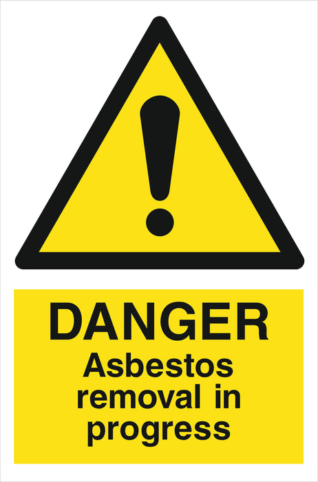DANGER Asbestos removal in progress