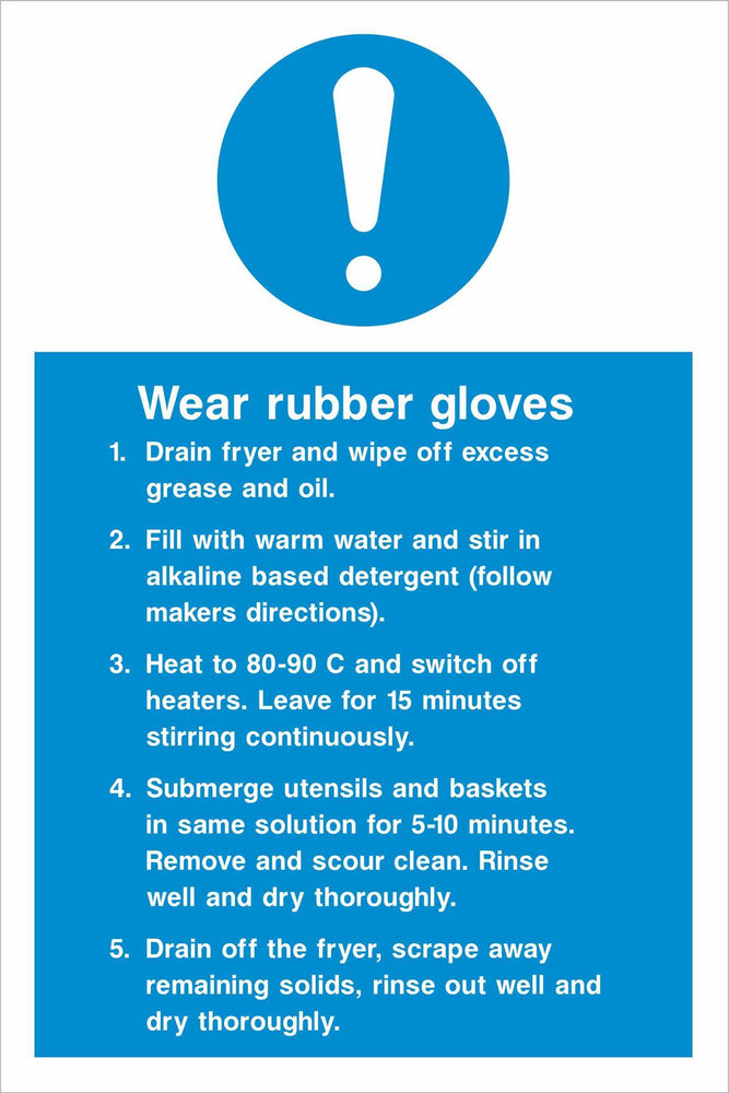 Wear rubber gloves