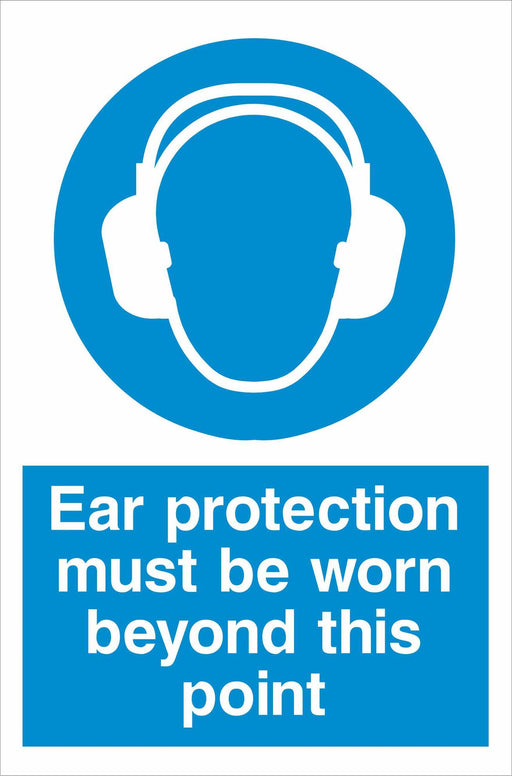 Ear protection must be worn beyond this point