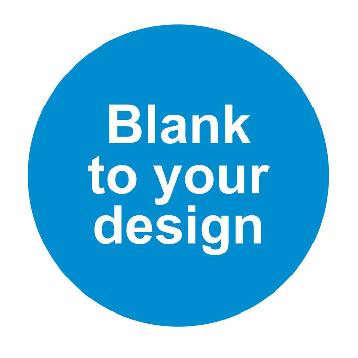 BLANK - TO YOUR DESIGN - SELF ADHESIVE STICKER