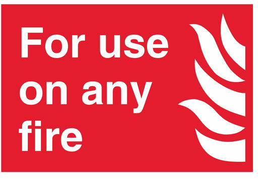 For use on any fire