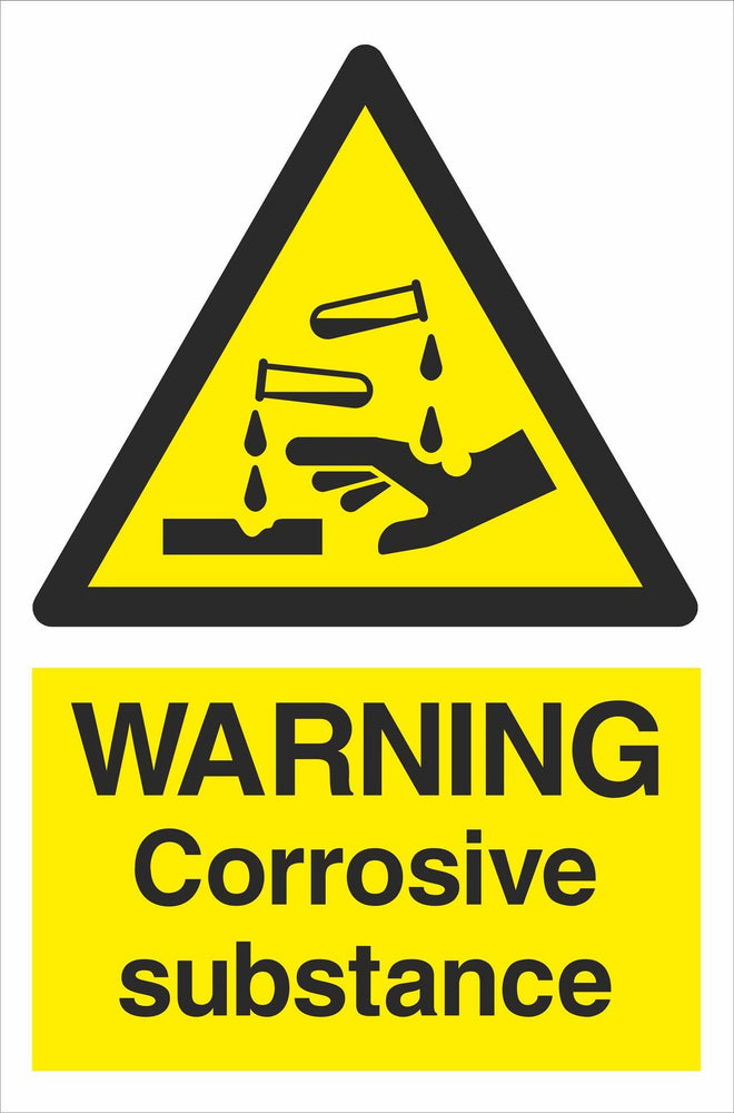 WARNING Corrosive substance