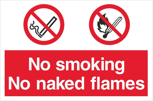 No smoking No naked flames