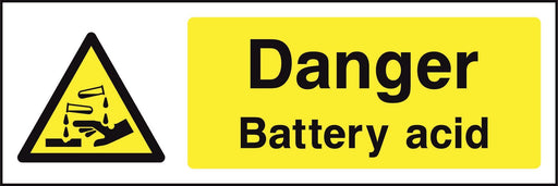 Danger Battery acid