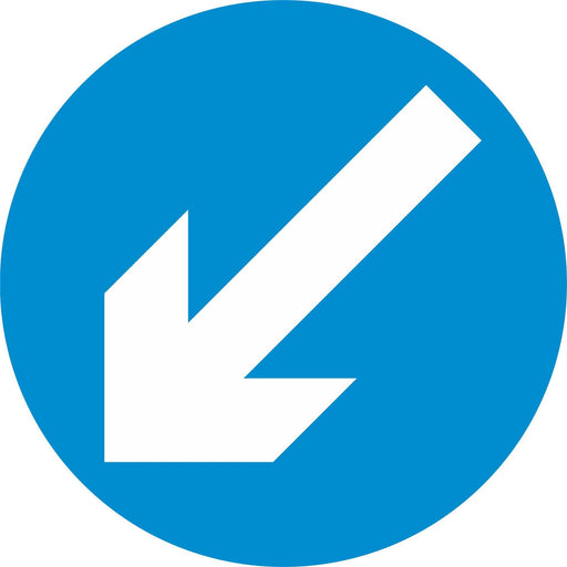 Keep Left - Road Traffic Sign