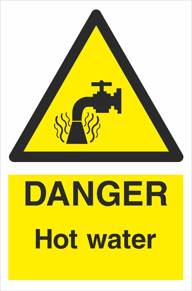 DANGER Hot water