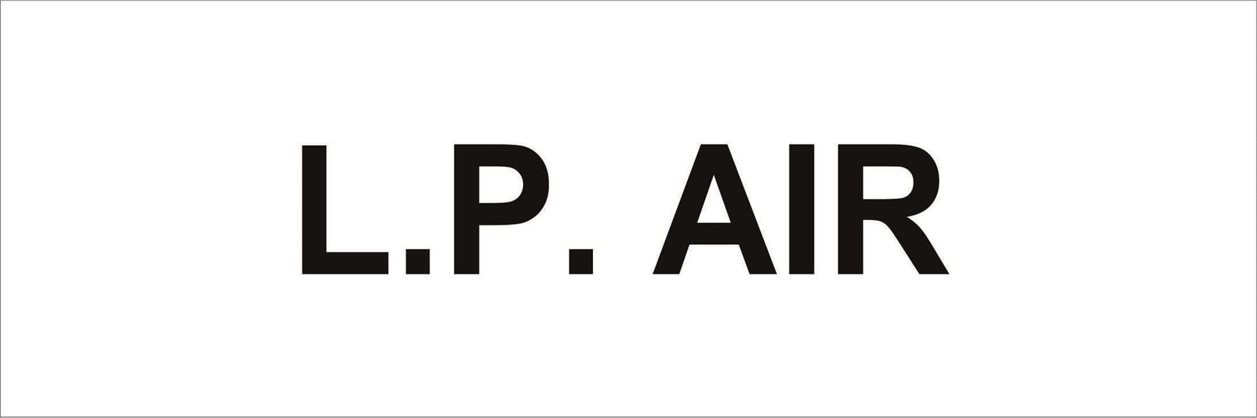 Pipeline Marking Label - L.P. AIR