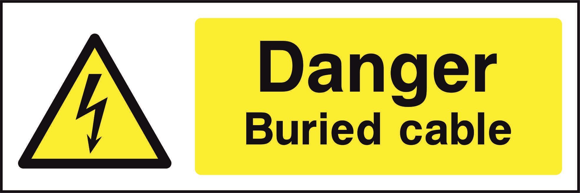 Danger Buried cable