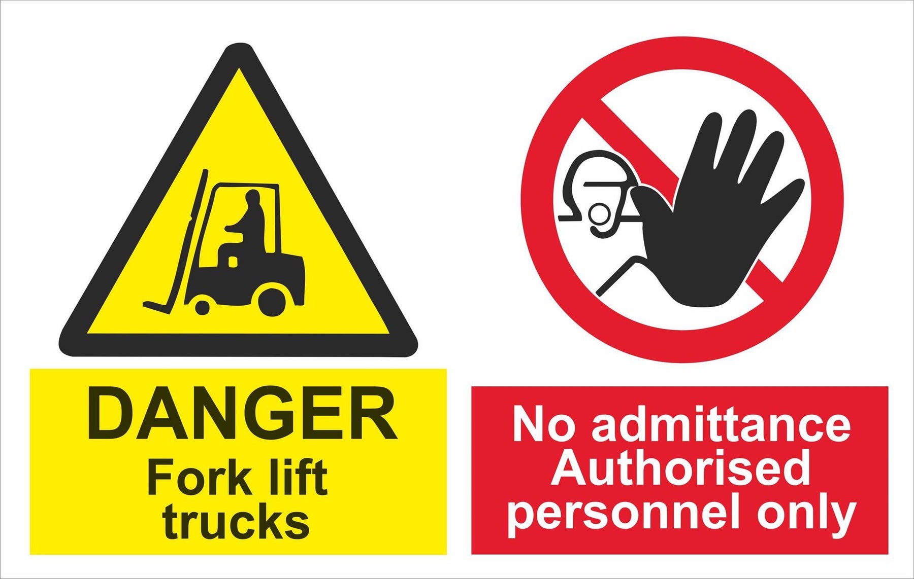 DANGER Fork lift trucks