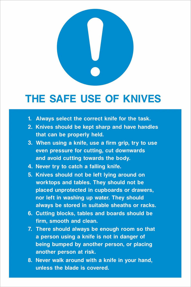 THE SAFE USE OF KNIVES