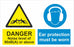 DANGER Noise level of 90dB(A) or above