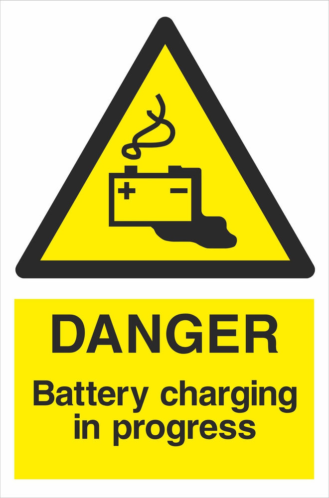 DANGER Battery charging in progress