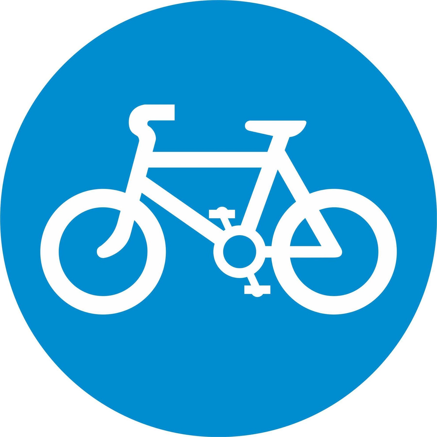 Pedal Cycles Only - Road Traffic Sign