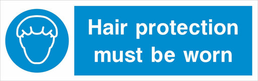 Hair protection must be worn