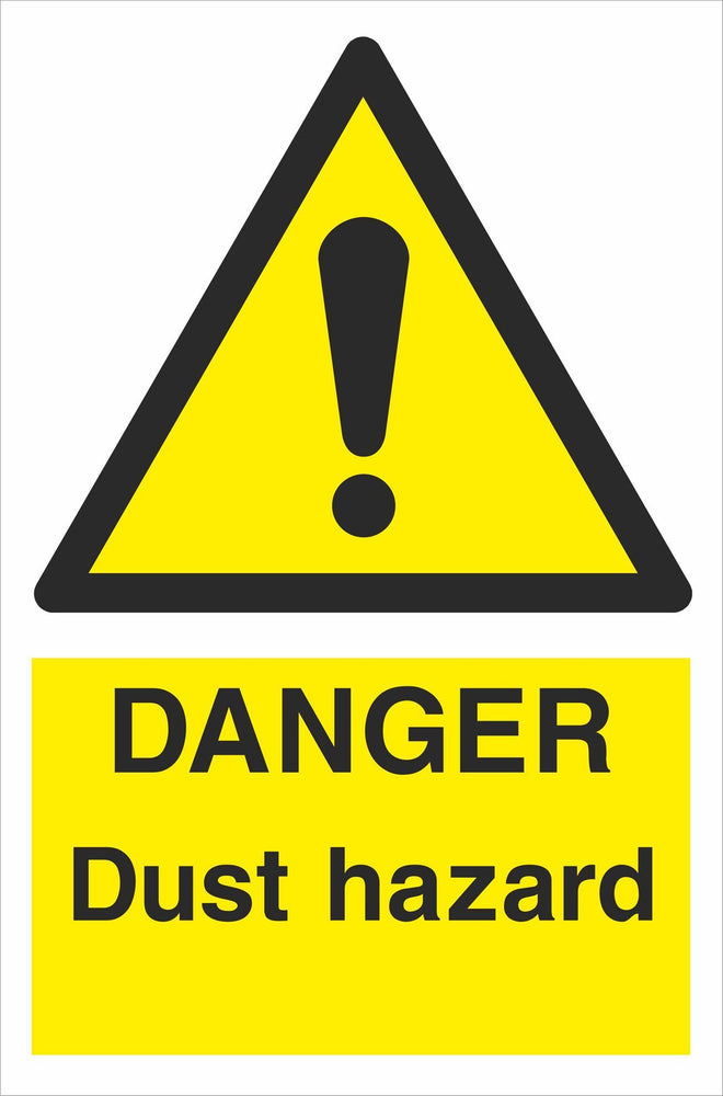 DANGER Dust hazard