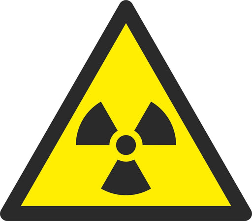 Warning Radioactive material or ionising radiation - Symbol sticker sheet
