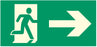 Emergency Exit - Running Man Right - Right Arrow