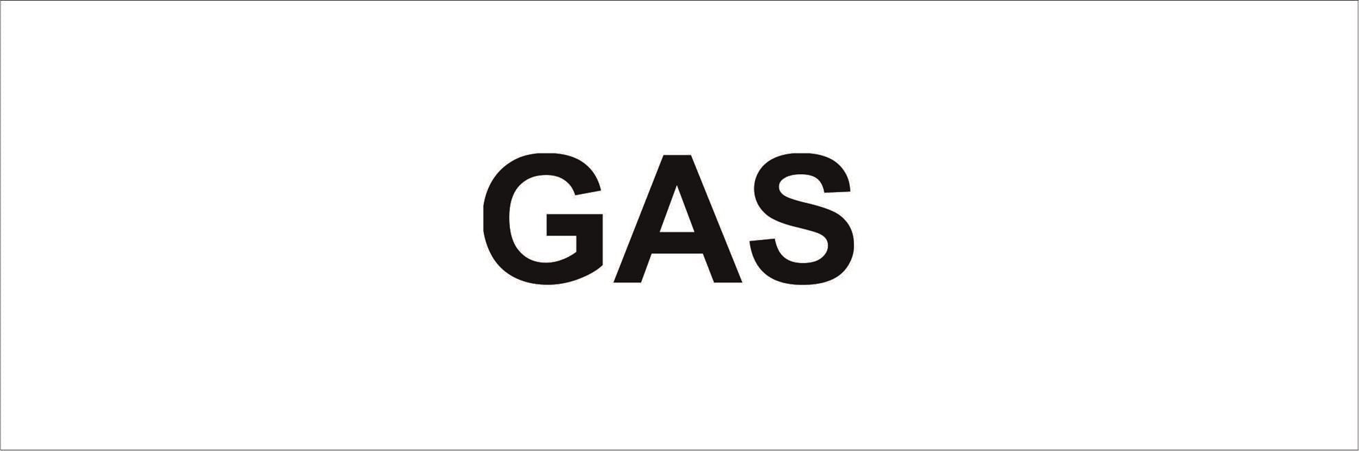 Pipeline Marking Label - GAS