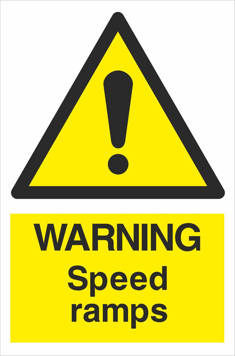 WARNING Speed ramps