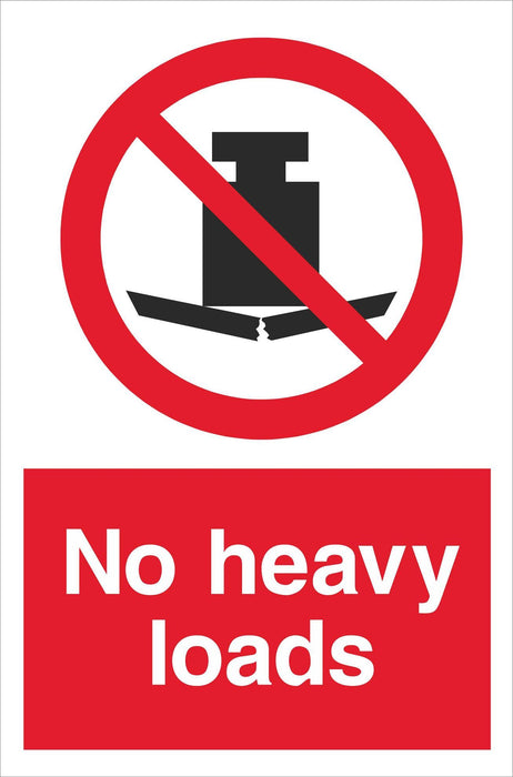 No heavy loads