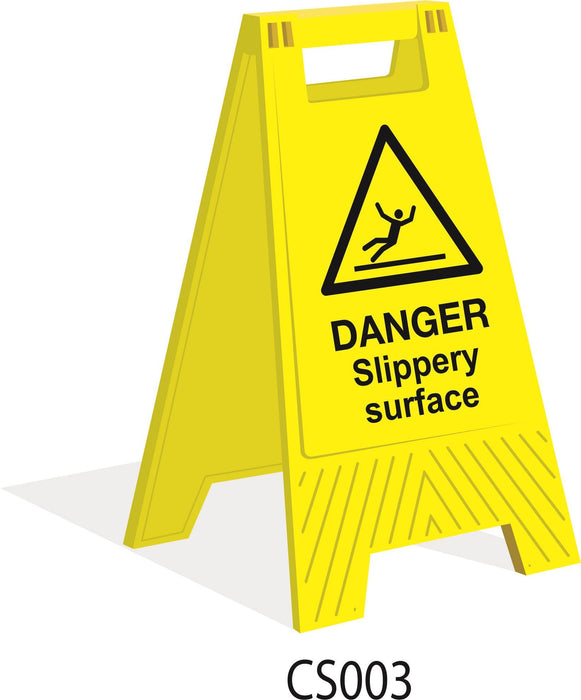 Floor Stand - Danger Slippery Surface